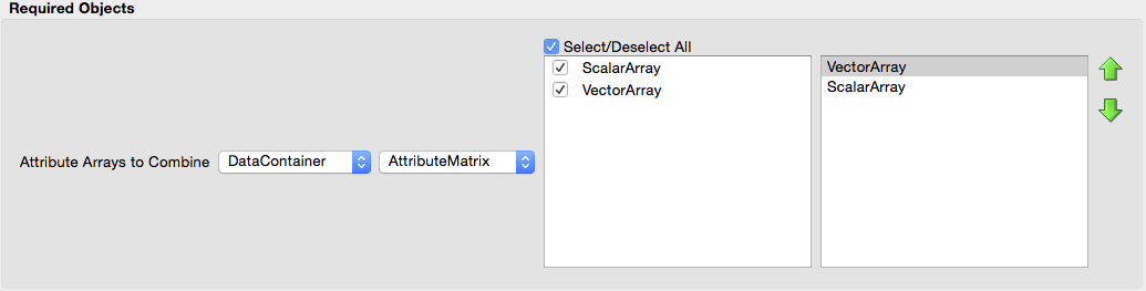 Combine Attribute Arrays: Vector First