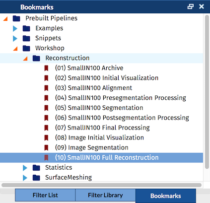 Bookmarks View