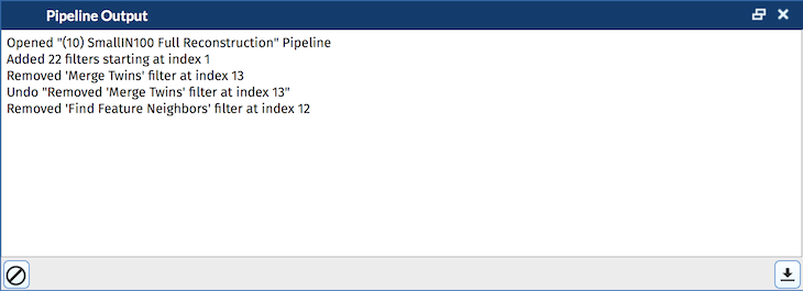 Pipeline Output Log