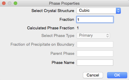 Phase Properties Manager