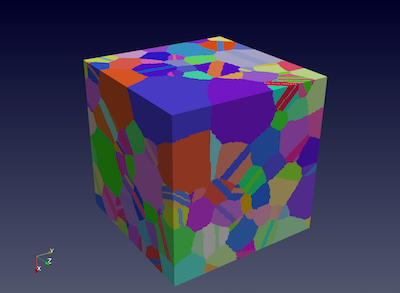 Synthetically Generated Microstructure after inserting a transformation phase.